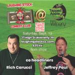 Tap the Laughter at Tapped Apple on 9/13 with Jeffrey Paul and Rich Carucci
