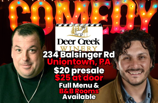 Comedy Night at Deer Creek Winery with Headliner Rich Carucci and feature Anthony Crescenzo 