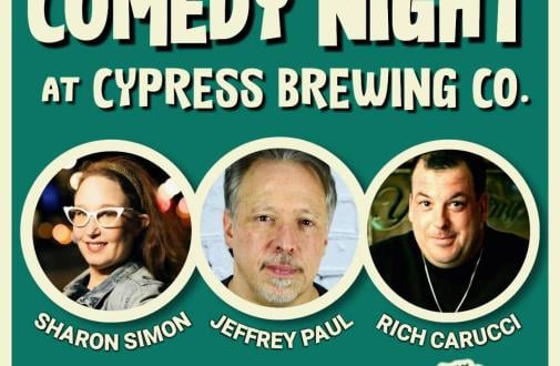 COMEDY NIGHT AT CYRESS BREWING CO. Featuring Sharon Simon, Jeffrey Paul, Rich Carucci