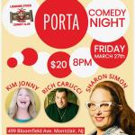 PORTA Comedy Night featuring Sharon Simon, Rich Carucci and Kim Jonny